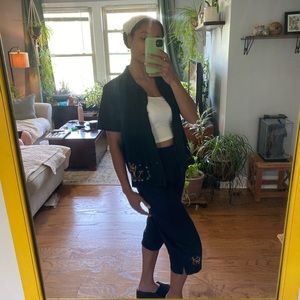 Embroidered two-piece set